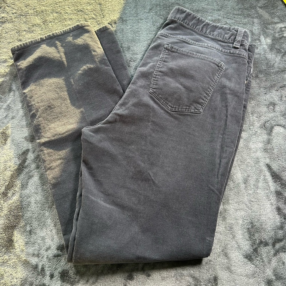 Talbots Heritage Stretch‎ Corduroy Straight Leg Pants SIZE 14Mid Rise Dark Teal